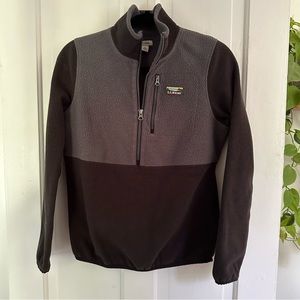 LL Bean half zip fleece pullover